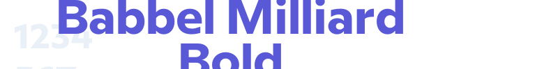 Babbel Milliard Bold