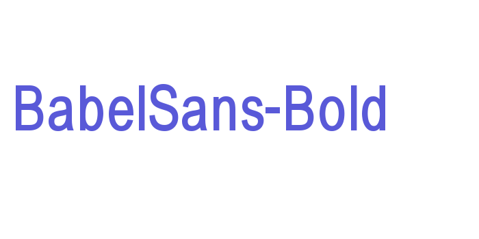 BabelSans-Bold Font Download