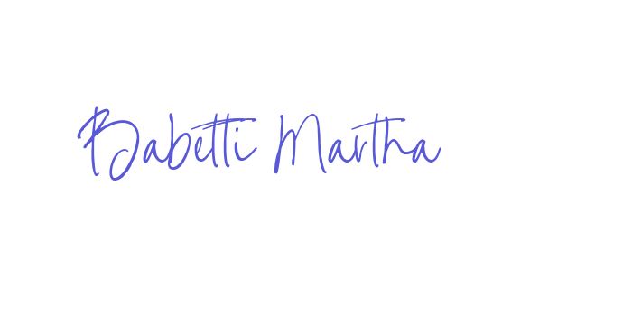 Babetti Martha Font Download