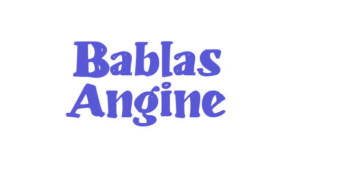 Bablas Angine Font Download