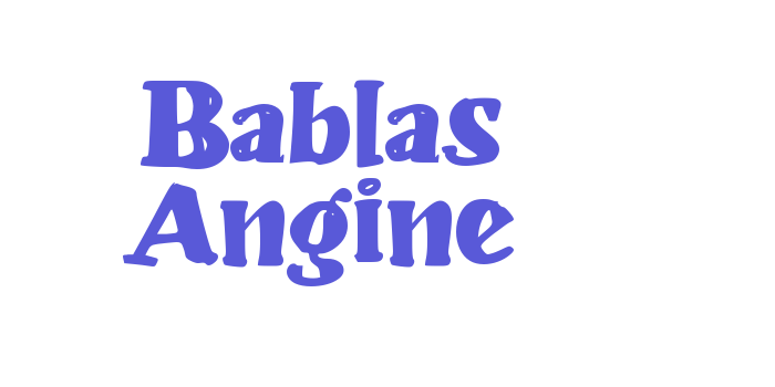 Bablas Angine Font