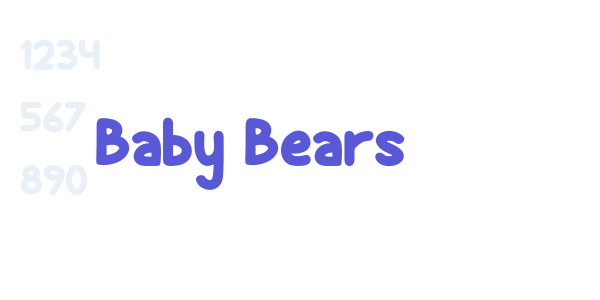 Baby Bears font free