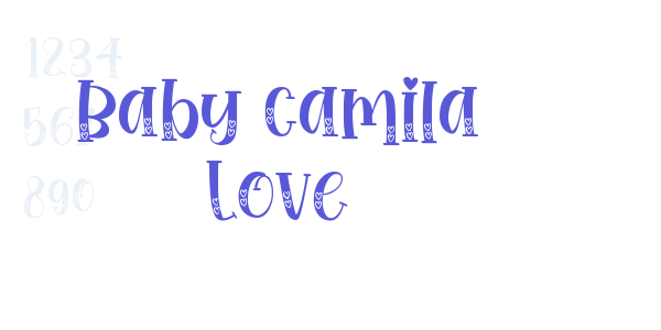 Baby Camila Love font free