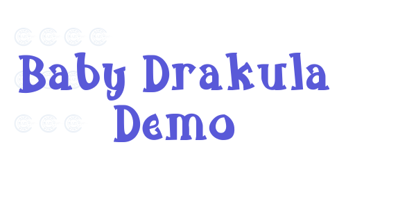 Baby Drakula Demo font