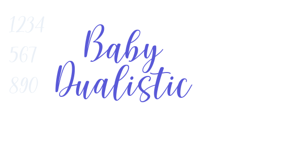 Baby Dualistic font