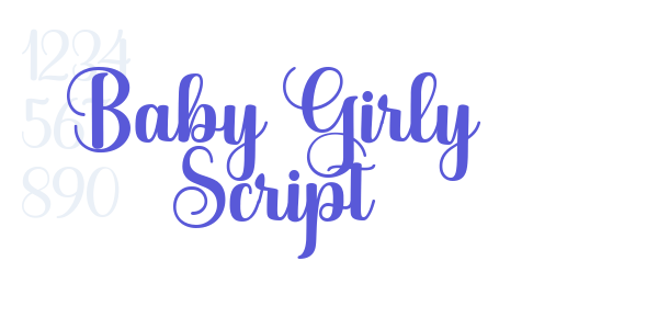 Baby Girly Script font free