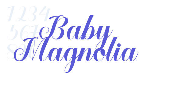 Baby Magnolia font