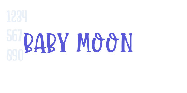 Baby Moon font