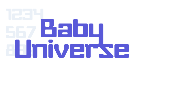 Baby Universe font free