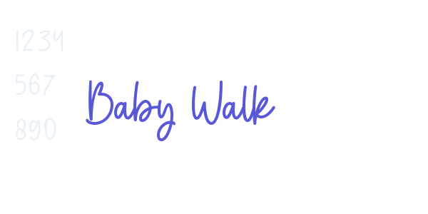 Baby Walk font free