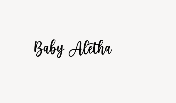 Baby Aletha Font