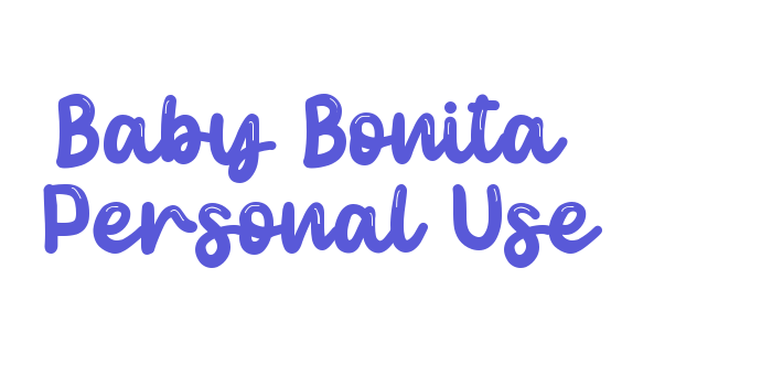 Baby Bonita – Personal Use Font Download