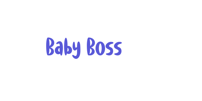 Baby Boss Font