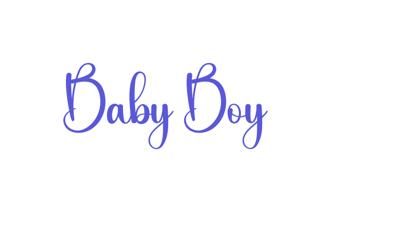 Baby Boy Font