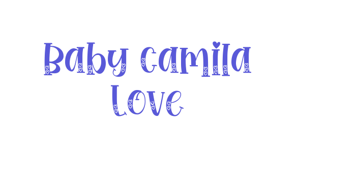 Baby Camila Love Font Download