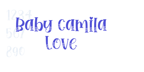 Baby Camila Love-font-download