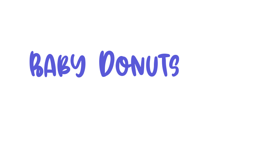 Baby Donuts Font