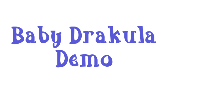 Baby Drakula Demo Font Download