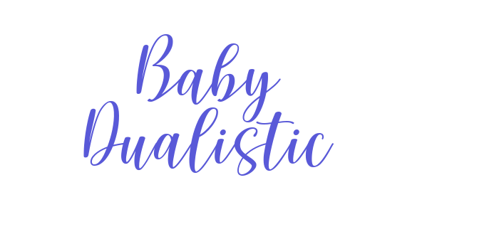 Baby Dualistic Font