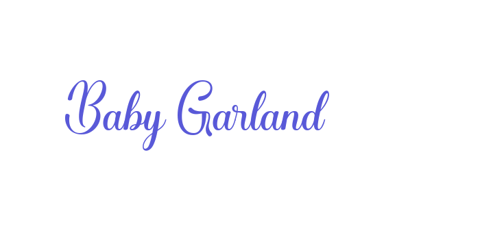 Baby Garland Font Download