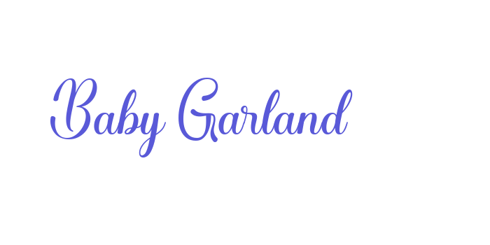 Baby Garland Font