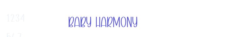 Baby HARMONY font