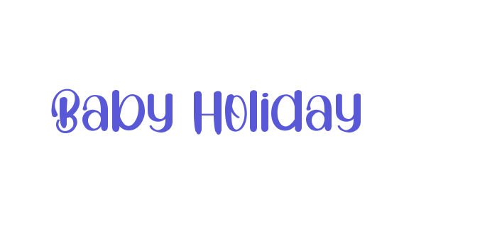 Baby Holiday Font Download