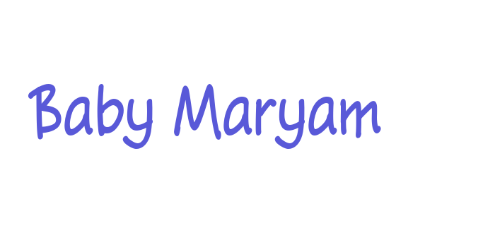 Baby Maryam Font