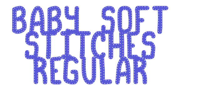 Baby Soft Stitches Regular Font Download