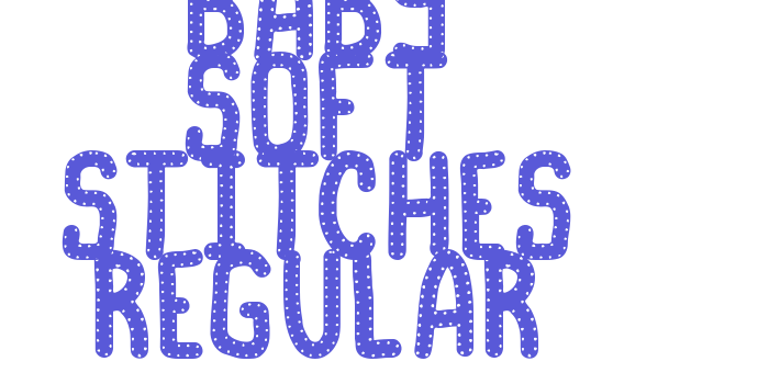 Baby Soft Stitches Regular Font