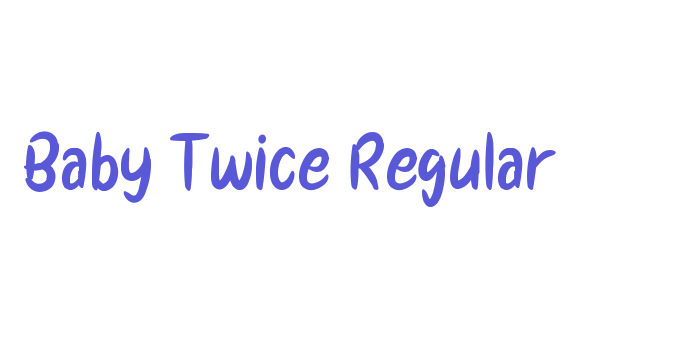 Baby Twice Regular Font Download