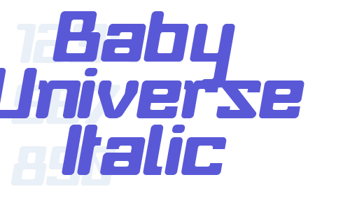 Baby Universe Italic Font Download