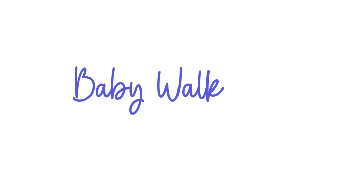 Baby Walk Font Download