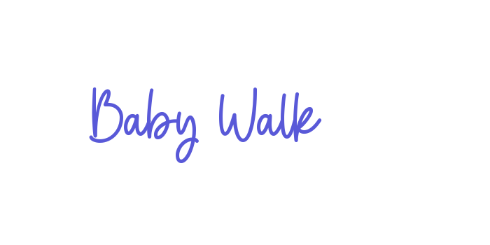 Baby Walk Font