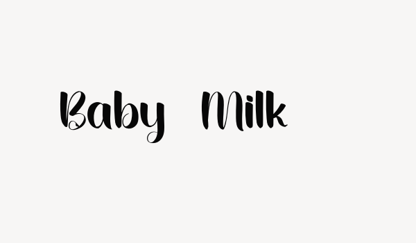 Baby  Milk Font