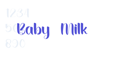 Baby  Milk-font-download