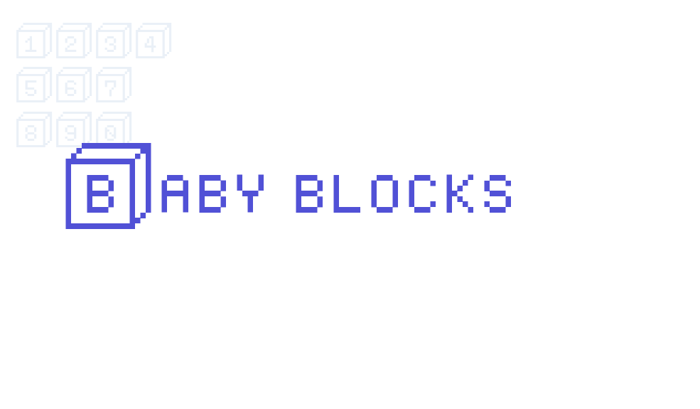 Baby blocks-font-download