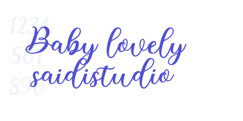 Baby lovely saidistudio-font-download