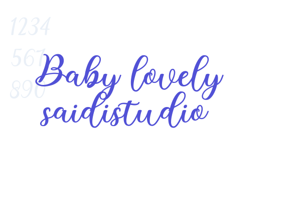 Baby lovely saidistudio