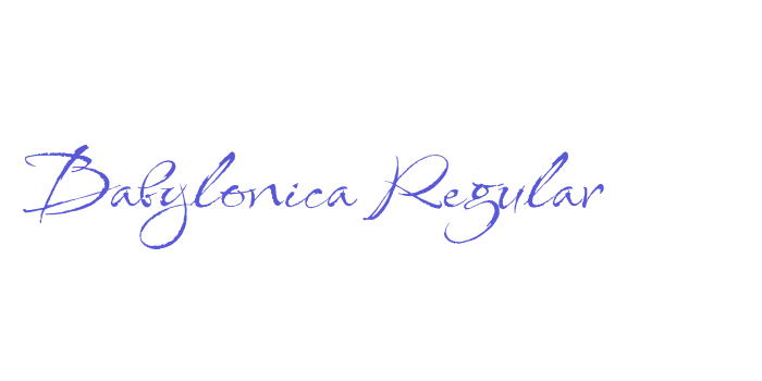 Babylonica Regular Font Download