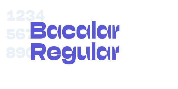 Bacalar Regular font free