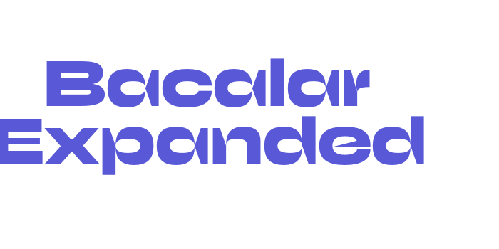 Bacalar Expanded Font Download