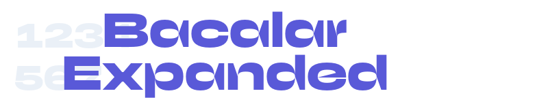 Bacalar Expanded-related font
