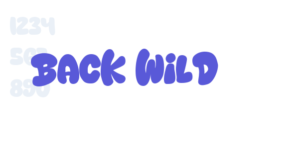 Back Wild font