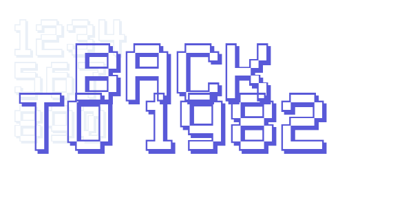 Back to 1982 font free