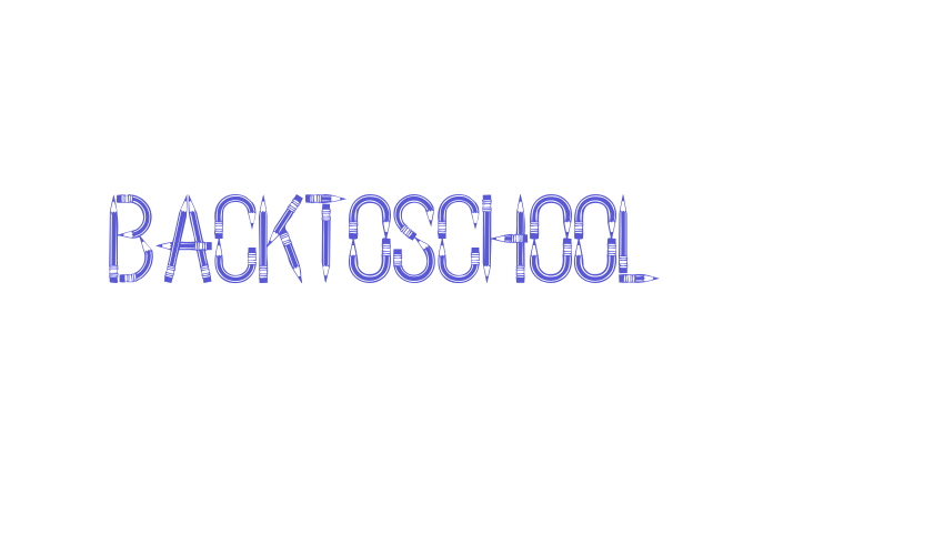 BackToSchool Font