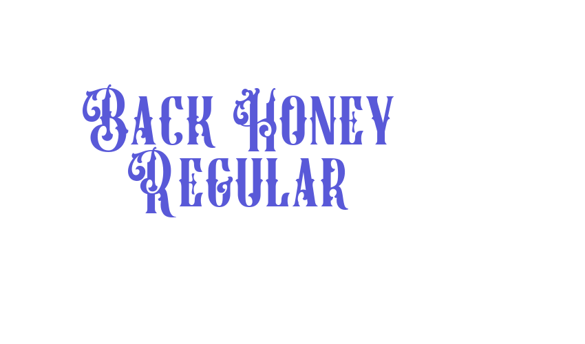 Back Honey Regular Font Download