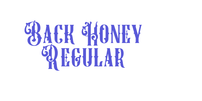 Back Honey Regular Font Download