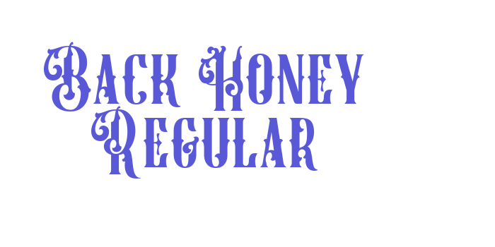 Back Honey Regular Font