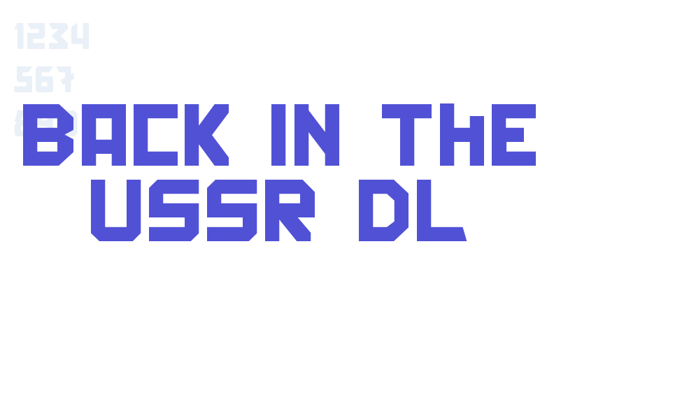 Back In The USSR DL-font-download